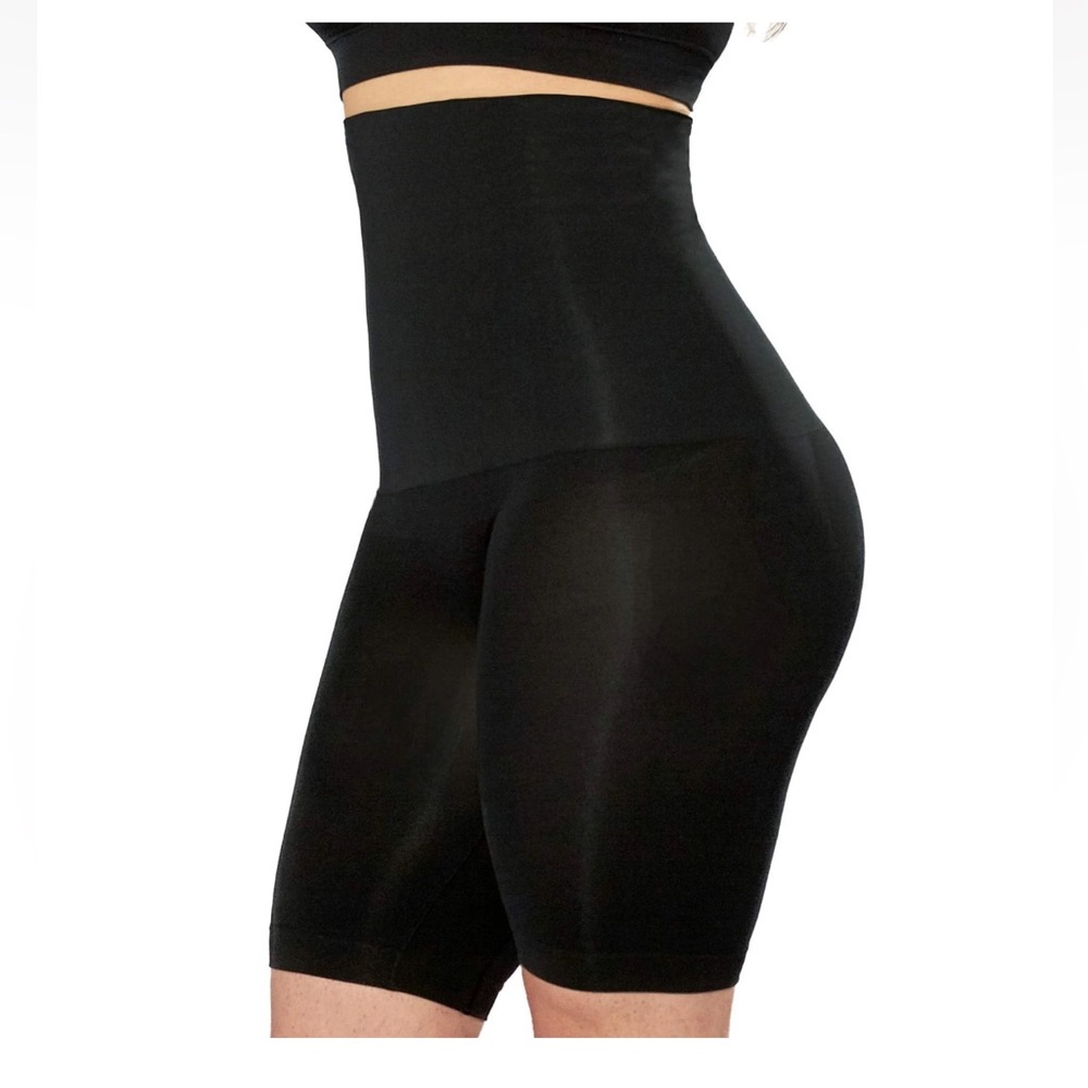 Shapermint by empetua High-Waisted Shaper Shorts in black comfort everyday